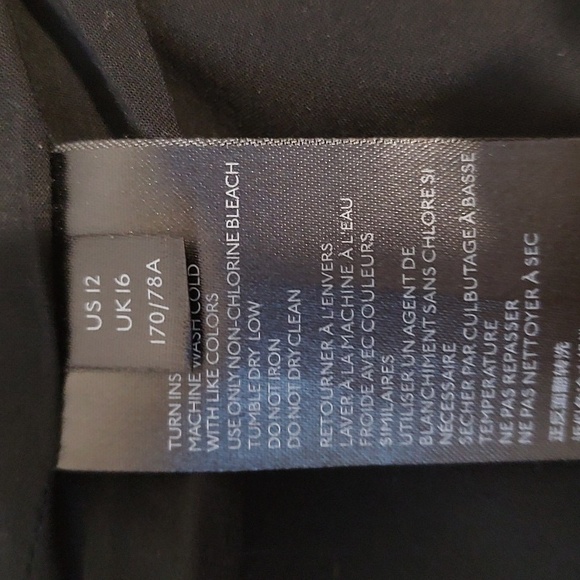 Free People Black Zipper Front Vegan Faux Leather Mini Skirt Pockets 12 / 10 EUC - Picture 6 of 7